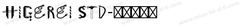 higerei std字体转换